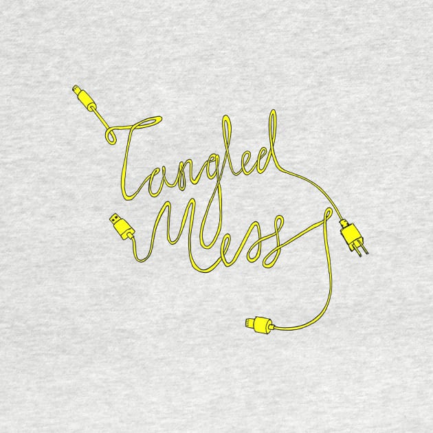 Tangled Mess Yellow by LukeHarding